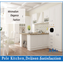 Traditional White Peninsula Kitchen Cabinets